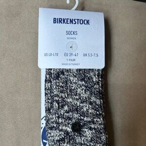 Brand New Cotton Slub Twist Blue and White socks with tag attached